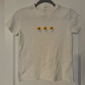 Brandy Melville John Galt flower t shirt